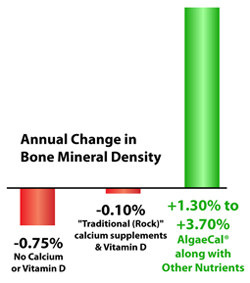 AlgaeCal Increases Bone Mineral Density