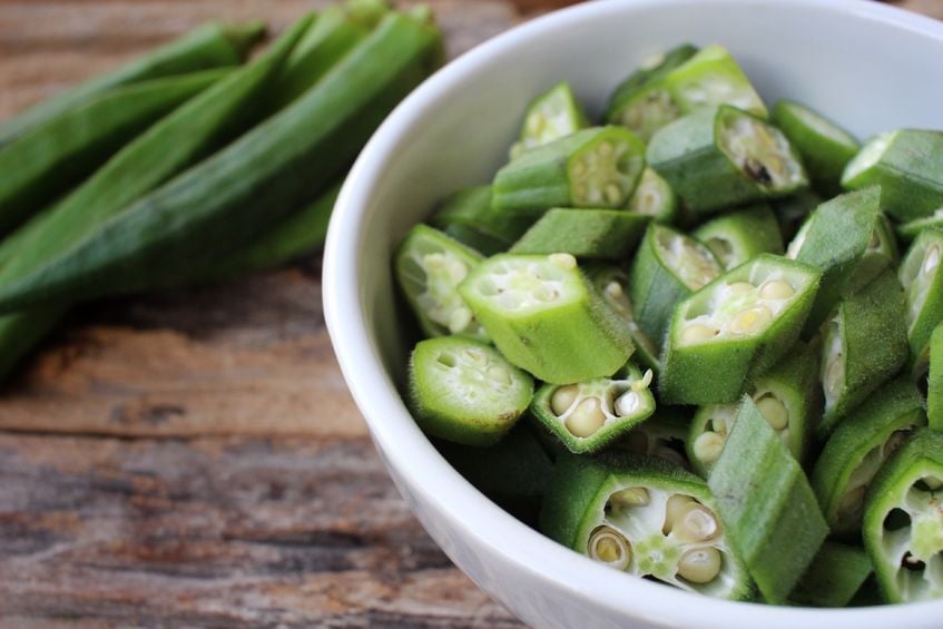 vegan calcium sources - okra