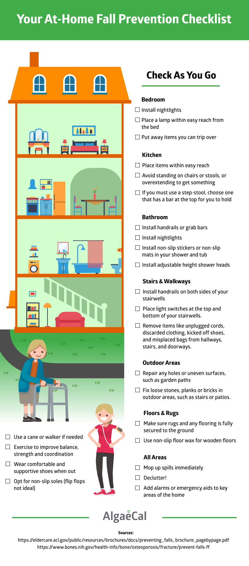 Fall Prevention Checklist Infographic
