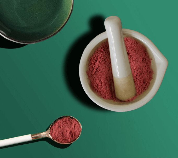 Ingredients in powdered form
