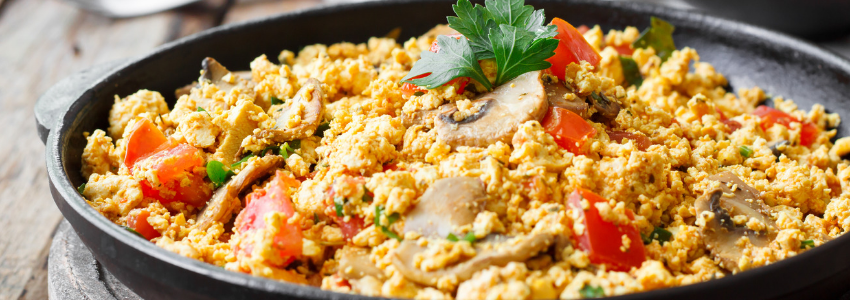Vegan tofu scramble