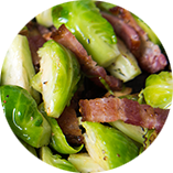 Brussel sprouts and bacon