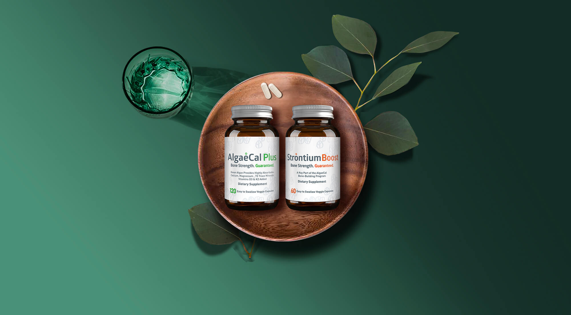 AlgaeCal Bone Builder pack bottles