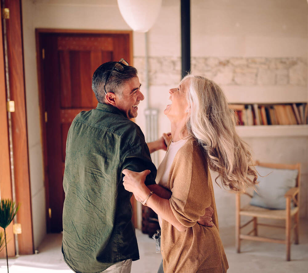 Couple traveling